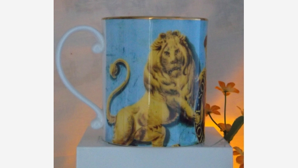 Gift-Quality Fine China Coffee Mugs - Set of Three - Free Shipping!