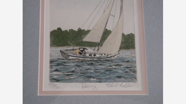 home-treasures.com - Signed/Numbered Print - Racing Yacht