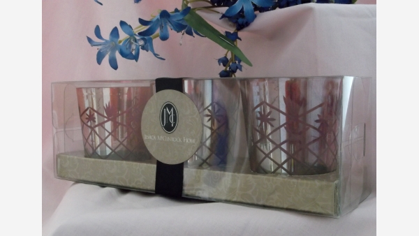 Jessica McClintock Set-of-Three Votive Holders