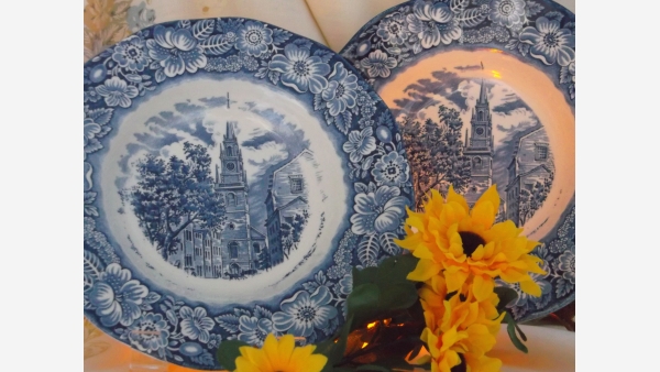 Staffordshire Soup Bowls - Set of Two - Free Shipping!