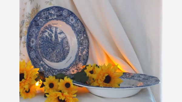 Staffordshire Soup Bowls - Set of Two - Free Shipping!