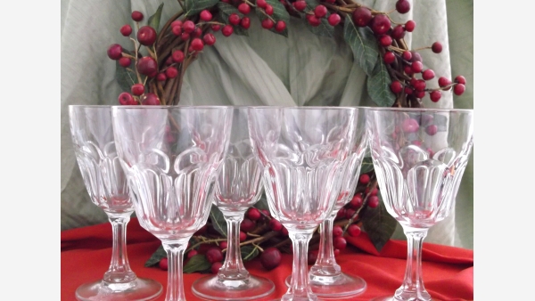 Quality Stemmed Clear-Glass Goblets