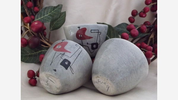 home-treasures.com - WEG Pottery Cups - Set of 3 - Free Shipping!