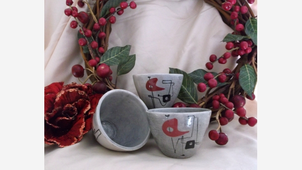 home-treasures.com - WEG Pottery Cups - Set of 3 - Free Shipping!