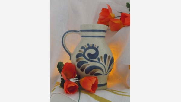 German Handcrafted Stoneware Ewer - A Fine Gift! - Free Shipping!
