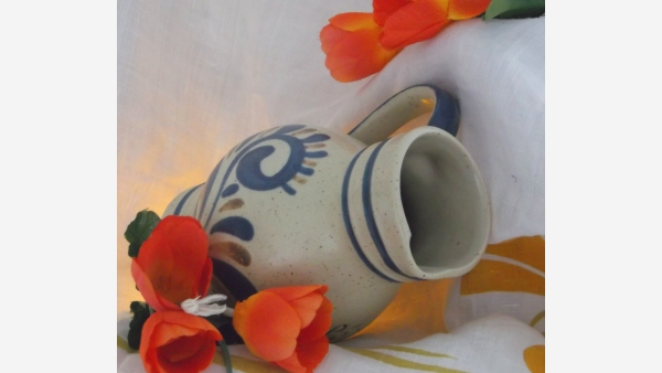 German Handcrafted Stoneware Ewer - A Fine Gift! - Free Shipping!
