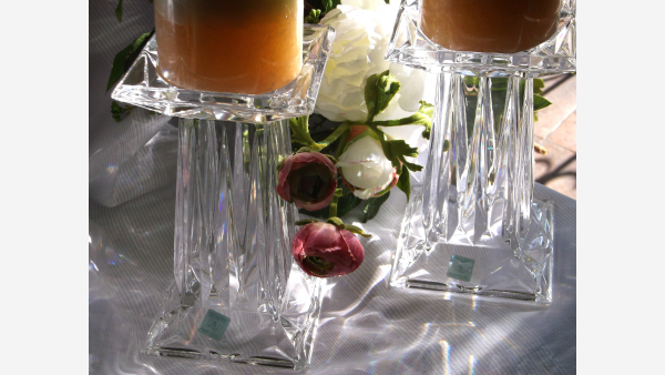 home-treasures.com - Crystal PartyLite Pillar Holders - Free Shipping!
