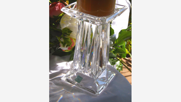 home-treasures.com - Pair of Crystal Pillar Holders - Free Shipping!