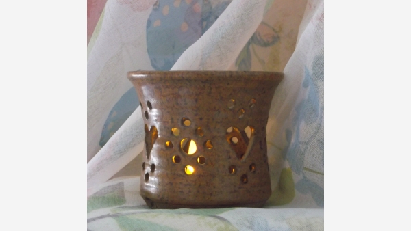 Pair Rustic Handcrafted Votives - Free Shipping!