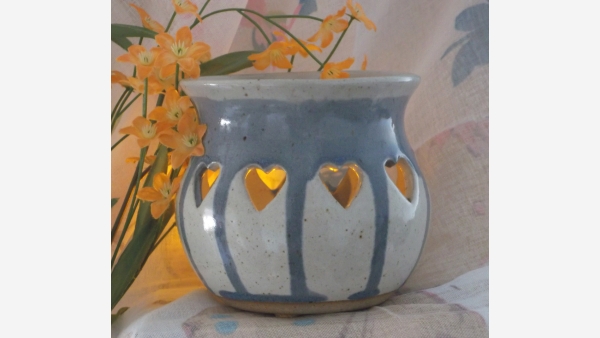 Pair Rustic Handcrafted Votives - Free Shipping!