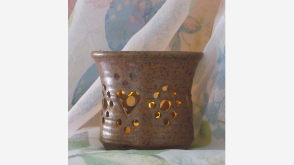 Pair Rustic Handcrafted Votives - Free Shipping!