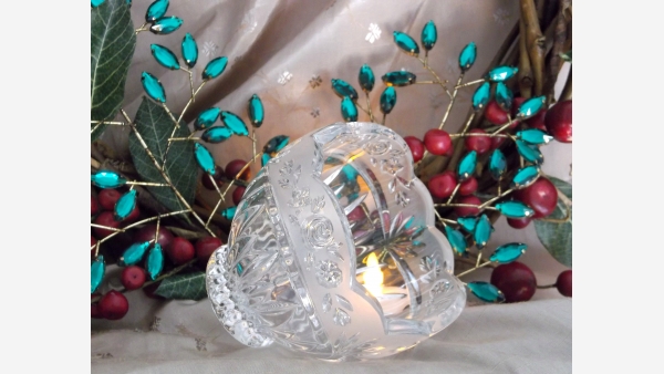 home-treasures.com - Crystal Frosted-Rim Votive - Free Shipping!