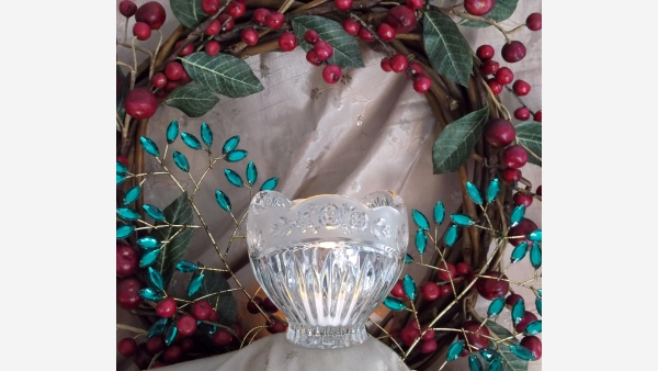 home-treasures.com - Crystal Frosted-Rim Votive - Free Shipping!