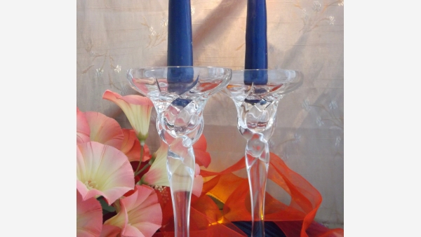 home-treasures.com - Crystal Taper Holders - Pair - Free Shipping!
