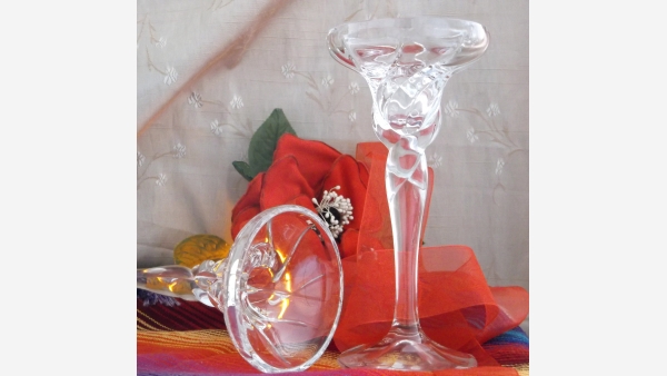 home-treasures.com - Crystal Taper Holders - Pair - Free Shipping!