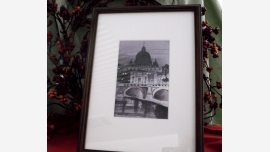 home-treasures.com - Watercolor - Euro Bridge Original Watercolor - European Bridge