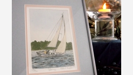home-treasures.com - Signed Print - Yacht - Free Shipping! home-treasures.com - Signed/Numbered Print - Racing Yacht