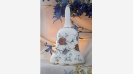 Fine-Bone-China Decorative Bell with Floral Design