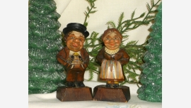 Wooden Vintage ANRI Italy Figurines