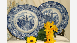 home-treasures.com Staffordshire Soup Bowls - "Old North Church" Staffordshire Soup Bowls - Set of Two - Free Shipping!