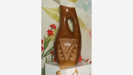 home-treasures.com SDakota Artisan Pottery Vase by Ramona South Dakota Vtg Pottery Vase - Collectible and Rare - Signed Ramona