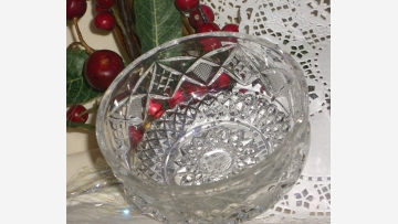 Three Crystal Bowls - Each One Unique - Free Shipping!