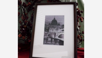 Evocative Watercolor - St. Peter’s Basilica - Free Shipping!