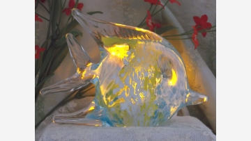 Angelfish Glass Figurine - A Lovely Gift! - Free Shipping!