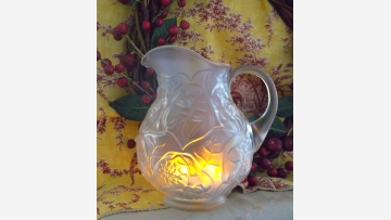 Fenton Satin-Glass Ewer