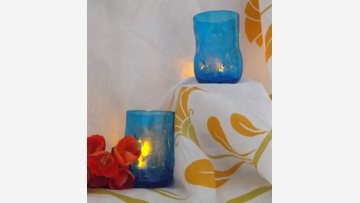 Retro Tumblers (2) - Mid-Century Style! - Free Shipping!