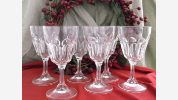 Water Goblets (6) - Elegant and Nicely Shaped - Free Shipping!