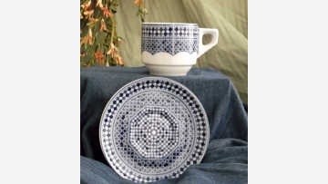 "Morocco" Cup/Saucer - A Charming Display - Free Shipping!