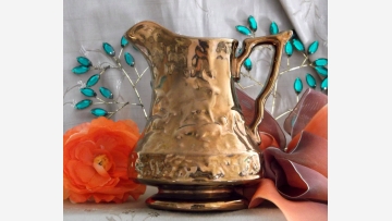 English Vtg. Ewer -- "Copper Lustre" -- Free Shipping!