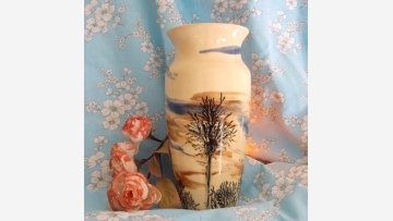 Tennessee Studio Pottery -- Lovely Tree Design -- Free Shipping!