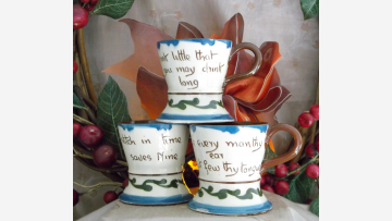 "Motto" Ware -- English Torquay Pottery -- Free Shipping!