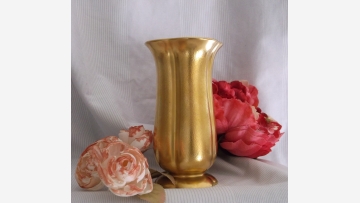 Gold-Washed Vase - Lovely Vintage Find! - Free Shipping!